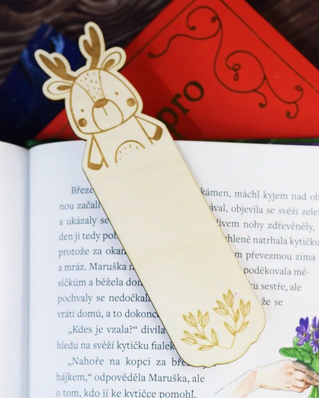 Dřevěné záložky 