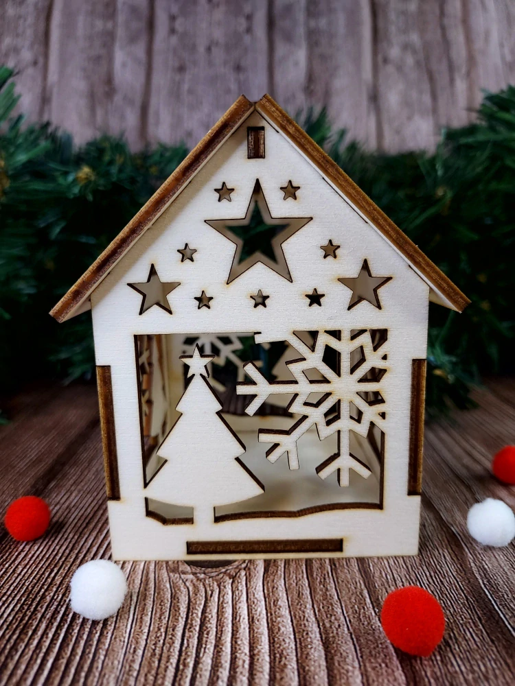 Vánoční domeček se stromečkem 