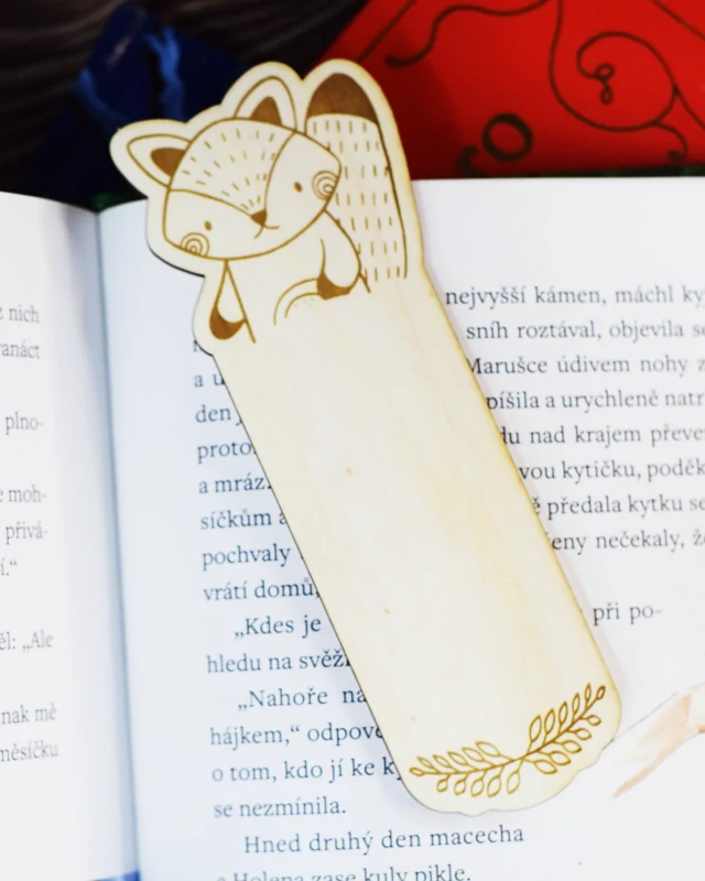 Dřevěné záložky 