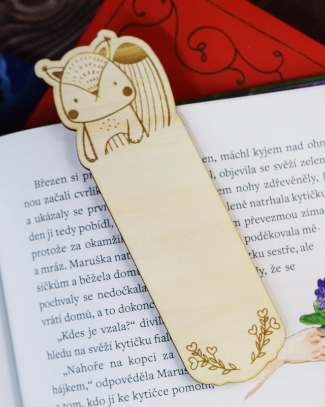 Dřevěné záložky 