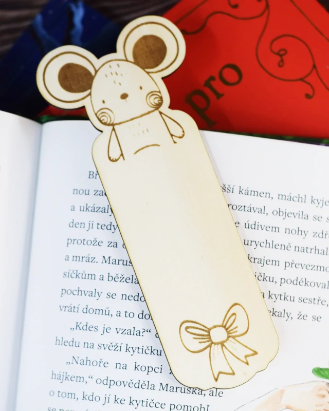 Dřevěné záložky 