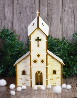 Vánoční dekorace kostelík
