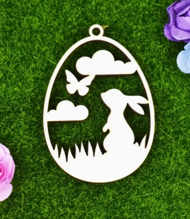 Velikonoční vajíčko zajíček a motýl