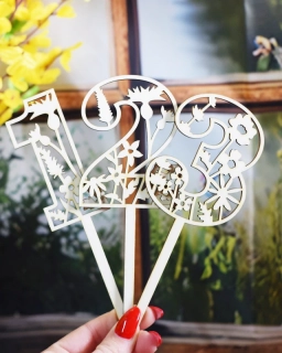 Zápich s květinami