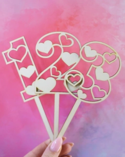 Zápich se srdíčkama