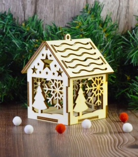 Vánoční domeček se stromečkem 