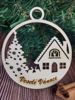 Vánoční baňka Veselé Vánoce